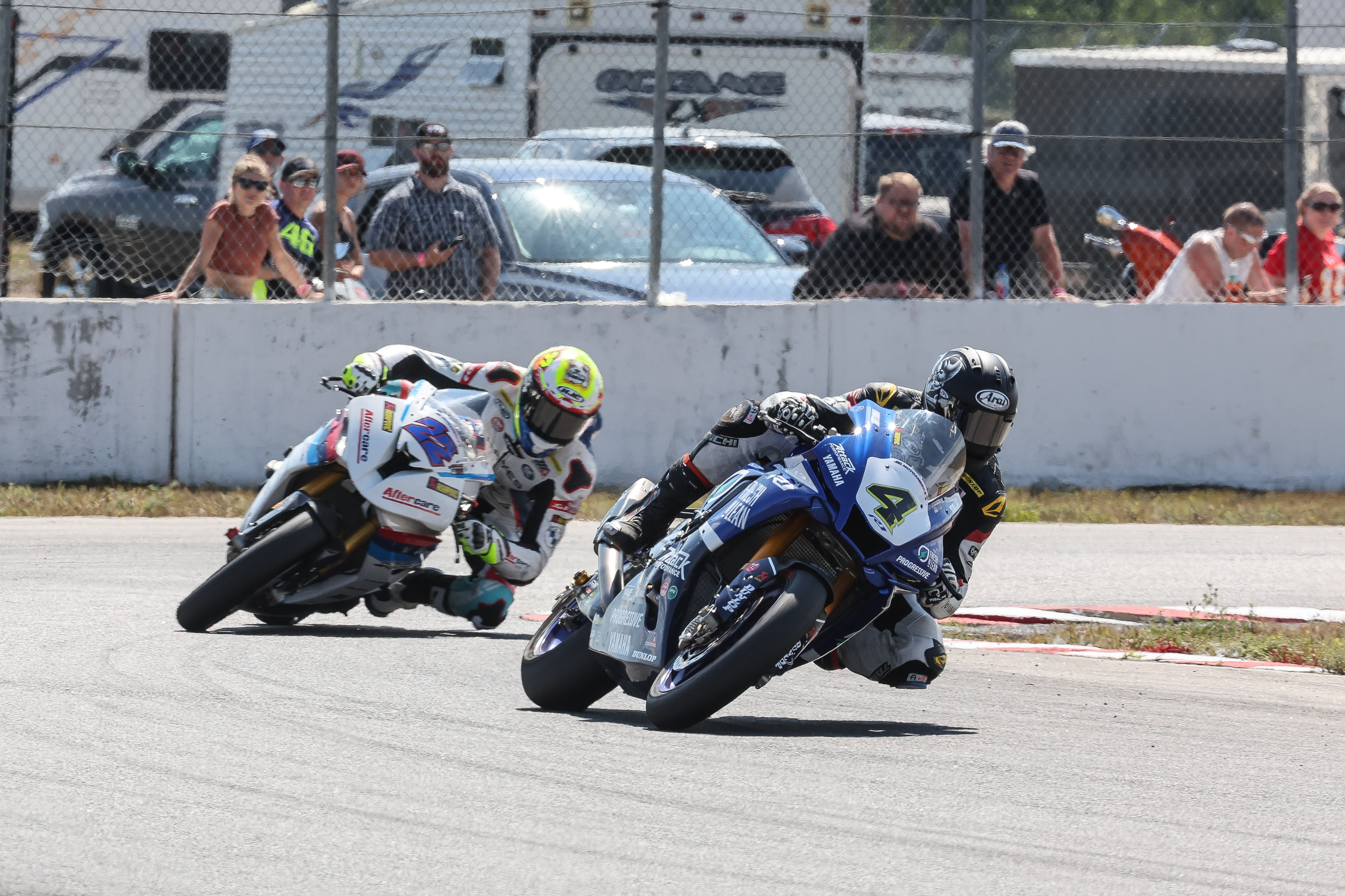 Fresh N Lean Progressive Yamaha Racing’s Jake Gagne takes a runner-up finish in
Race 2 to double his points lead in the MotoAmerica Superbike Championship