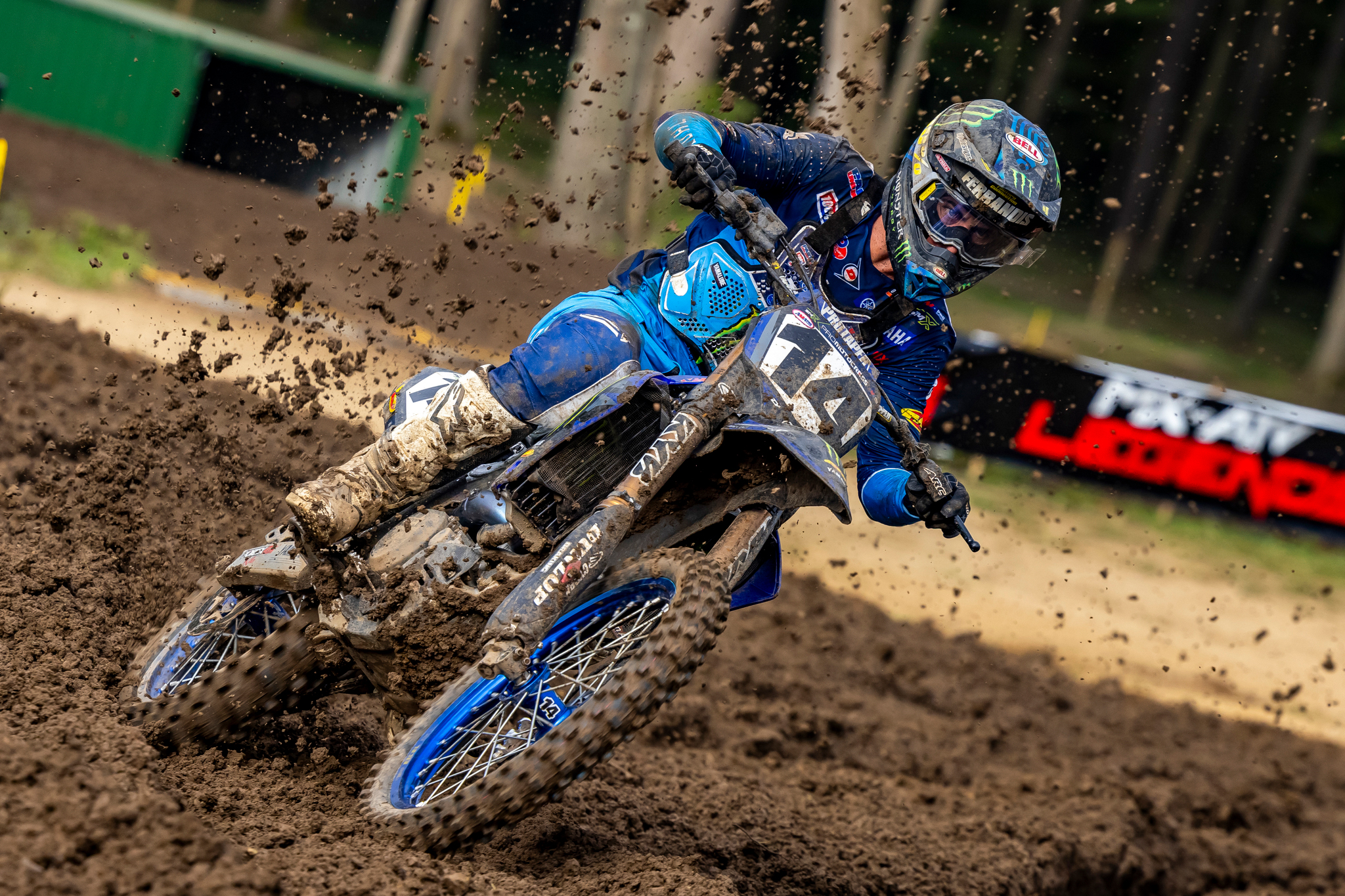 Monster Energy Yamaha Star Racing’s Dylan Ferrandis scores a hard-fought podium
finish in Moto 1 at Ironman Raceway and ends the 2023 Pro Motocross season second
overall in the 450MX Championship