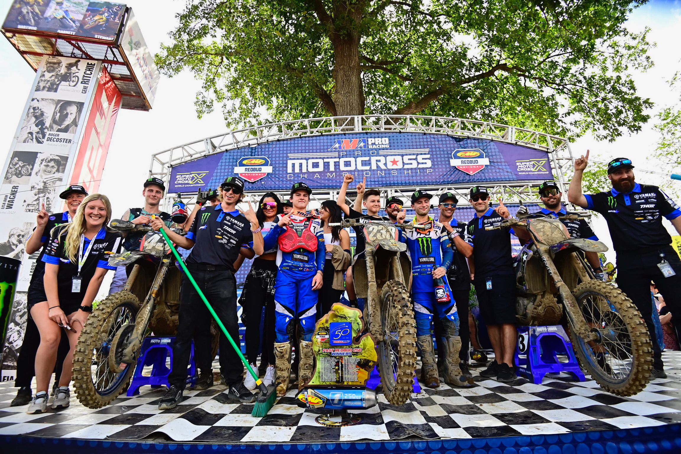 Monster Energy Yamaha Star Racing Sweeps
250MX Podium at RedBud image