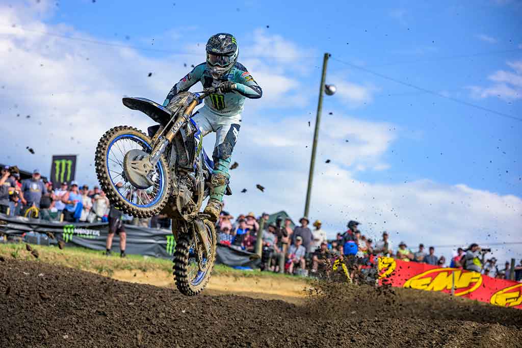 Monster Energy Yamaha Star Racing’s Haiden Deegan returned to the podium and heads into the Pro Motocross break third in the 450MX Championship