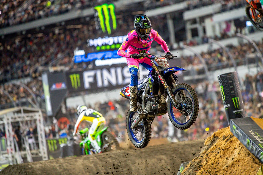 Monster Energy Yamaha Star Racing’s Max Anstie overcame adversity to secure a sixth-place finish in Daytona, maintaining his position at the top of the 250SX East Points Standings