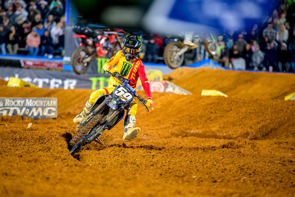 Monster Energy Yamaha Star Racing’s Daxton Bennick and Haiden Deegan finish inside the top 10 on a tough night in Birmingham