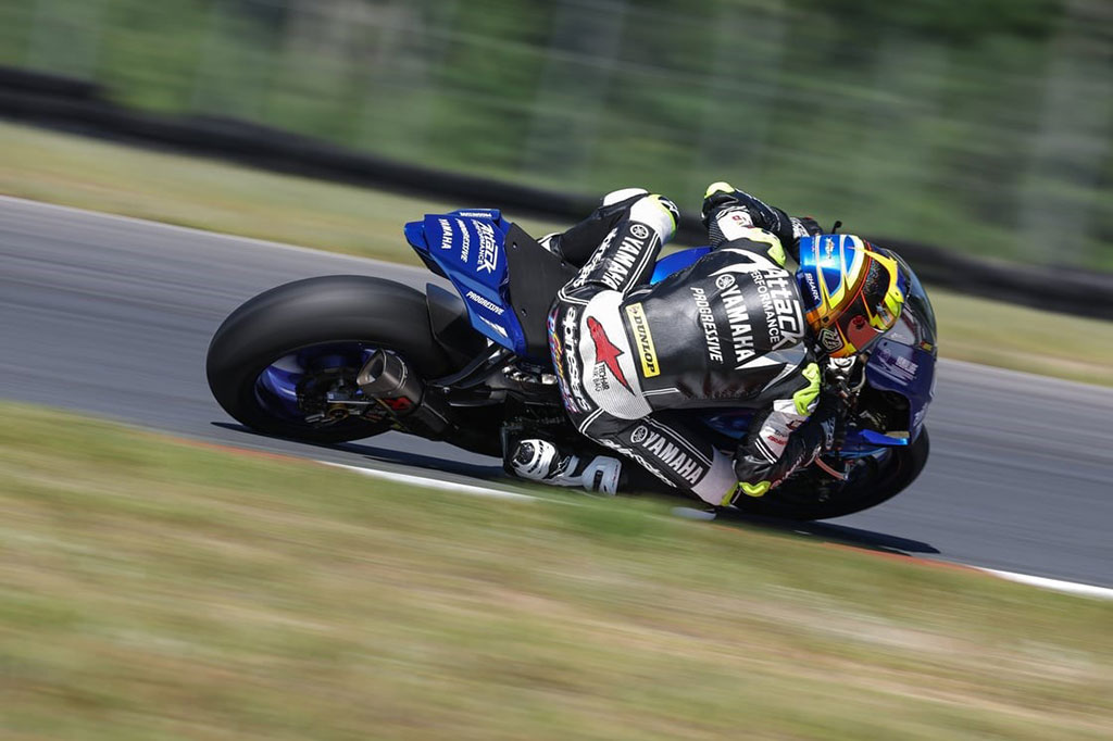 Petersen Returns to Podium in Superbike Race 2 at Brainerd image