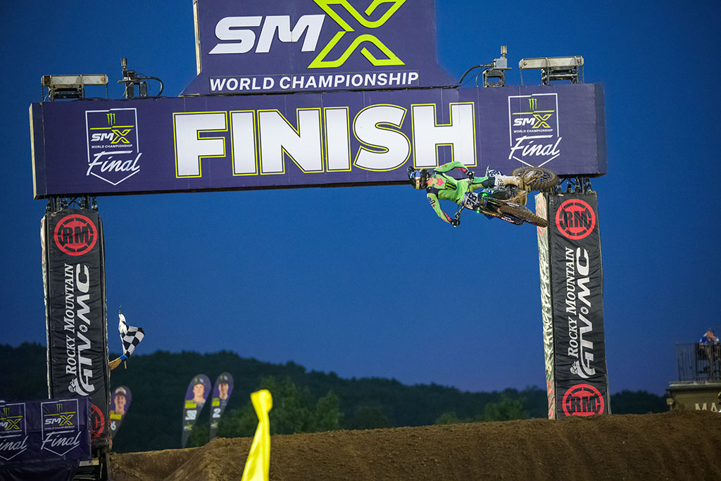Monster Energy Yamaha Star Racing’s Haiden Deegan tops the podium at the SMX World Championship Final and finishes runner-up in the 450SMX title chase, with Cooper Webb joining him in the top five