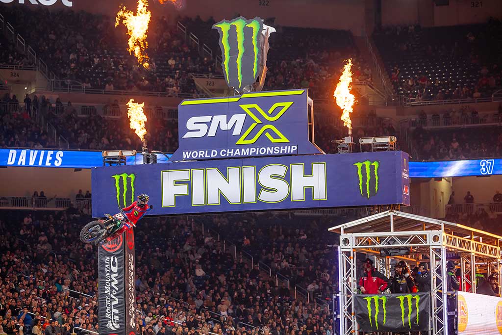 Monster Energy Yamaha Star Racing’s Cole Davies extends his win streak and championship lead with an impressive ride at Detroit Supercross