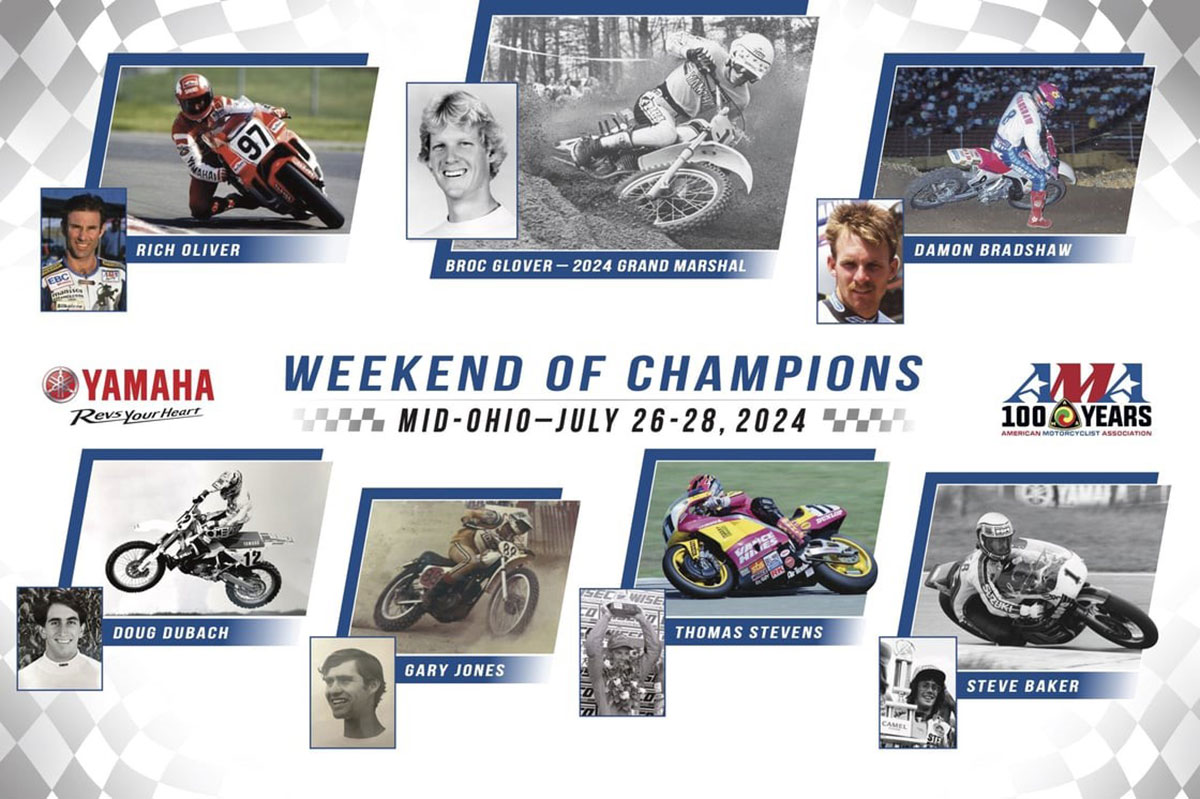 Yamaha Proudly Sponsors AMA® Vintage Motorcycle Days and Celebrates With “Weekend of Champions” image