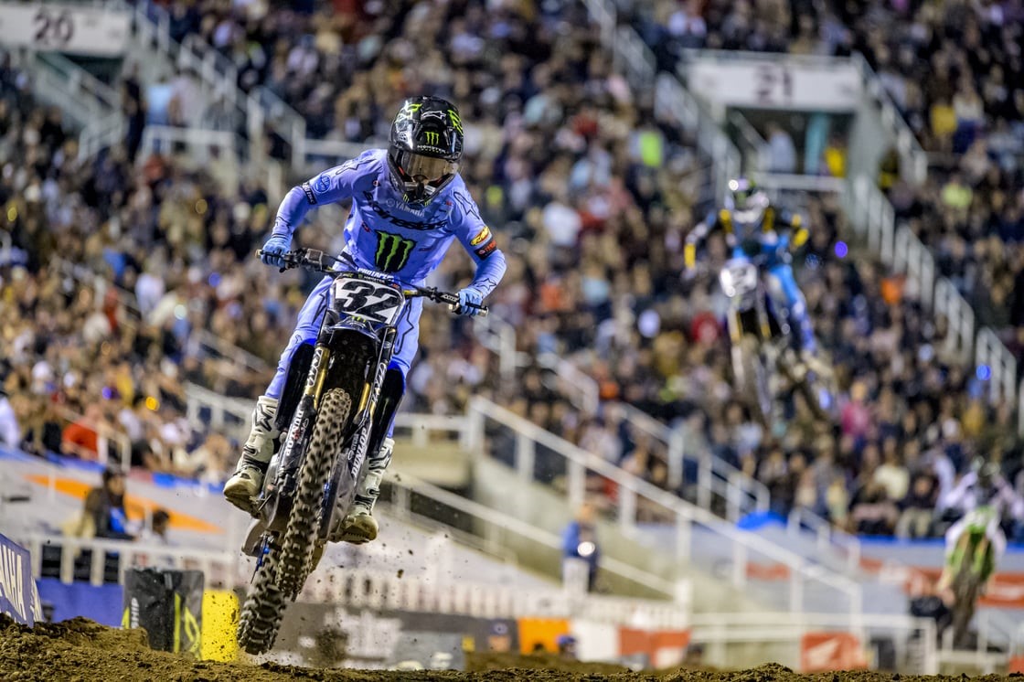 Justin Cooper scores a career-best second-place finish, with Cooper Webb joining him on the podium in third to earn a runner-up finish in the 450SX Championship