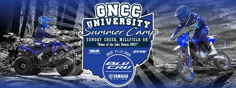 2025 Yamaha BLU CRU GNCC University Summer Camp - A Yamaha Event